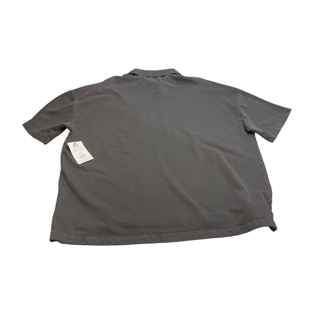 No Boundaries Polo Shirt Men's M (38-40) Charcoal Sky Oversized Fit Short Sleeve - Picture 2 of 9